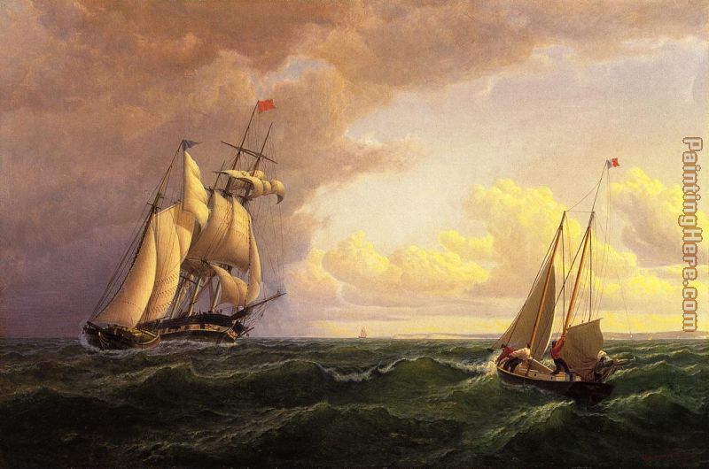 Whaler off the Vineyard, Outward Bound